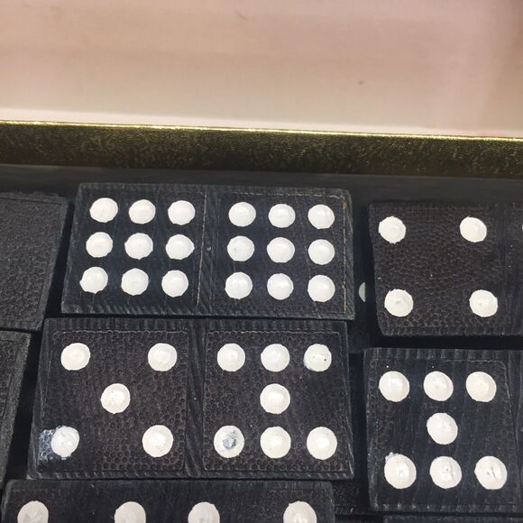 53 Vintage Wooden Double Nine Dominoes Japan - Picture 2 of 5